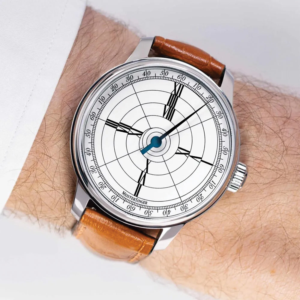 Limited Edition Benjamin Franklin 43mm - White on Leather Strap