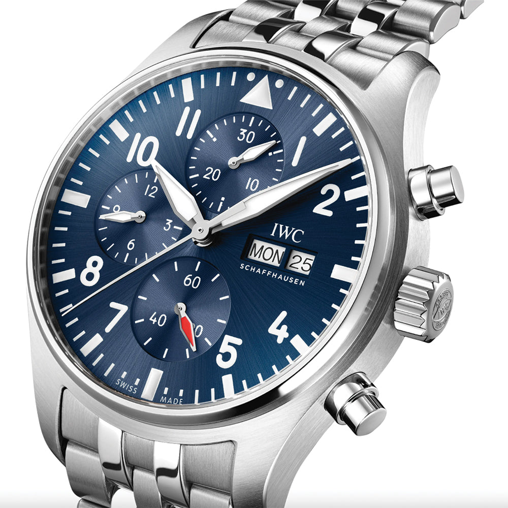 Pilot's Watch Chronograph 43mm - Blue on Bracelet