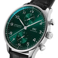 Portugieser Chronograph 41mm - Green on Leather Strap