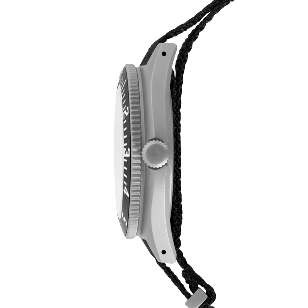 SSNAV No Date 41mm - Black on Nylon Defense Standard Strap