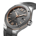 Riviera 10660 Titanium 42mm - Grey on Rubber Strap