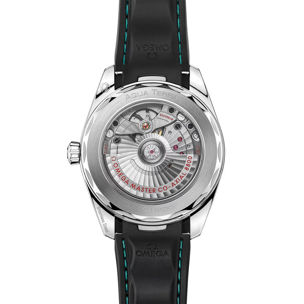 Seamaster Aqua Terra 150M 38mm - Turquoise on Rubber Strap