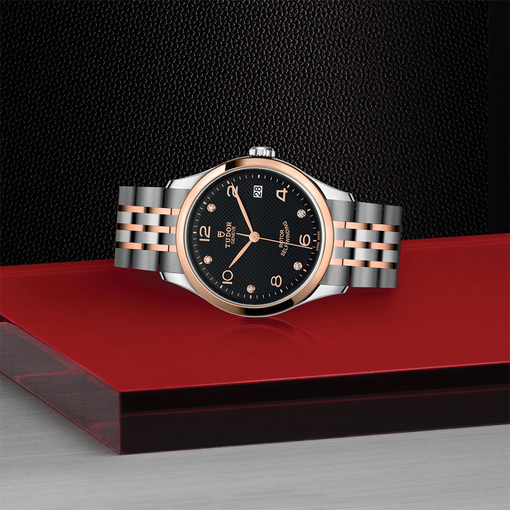 1926 Two-Tone 36mm - Black, Diamond-set on Bracelet