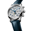 Master Chrono Moonphase 41mm - Silver on Leather Strap