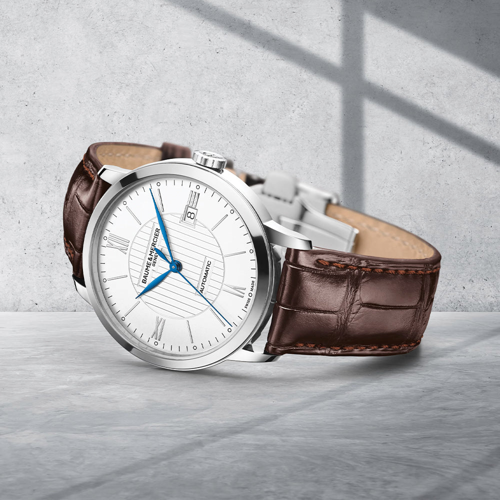 Classima 10214 Automatic 40mm - Silver on Leather Strap
