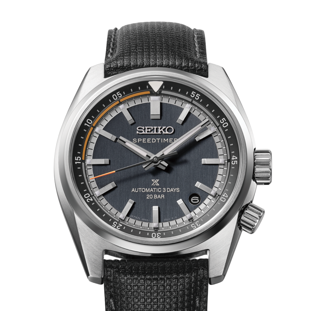 HBC004 Prospex Speedtimer 39.5mm - Grey on Leather Strap