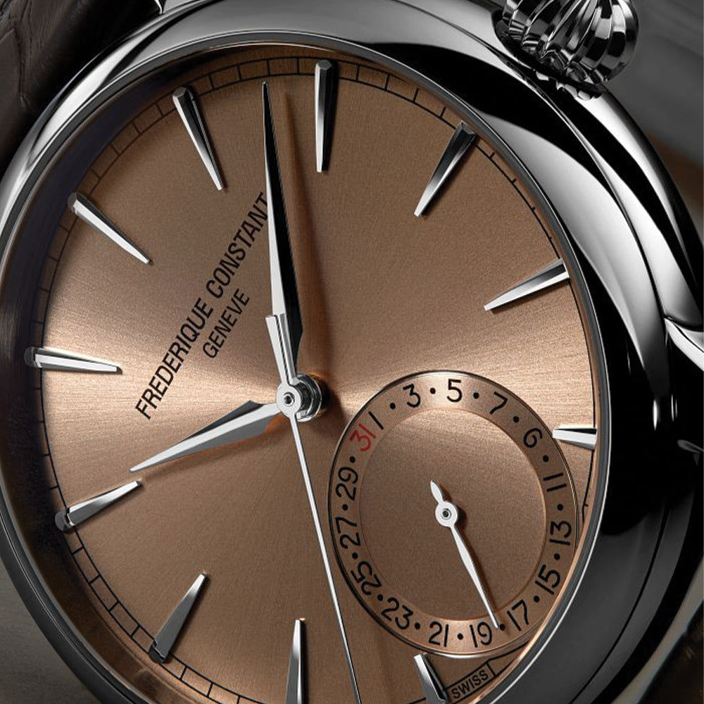 Manufacture Classic Date Automatic 40mm - Salmon on Leather Strap