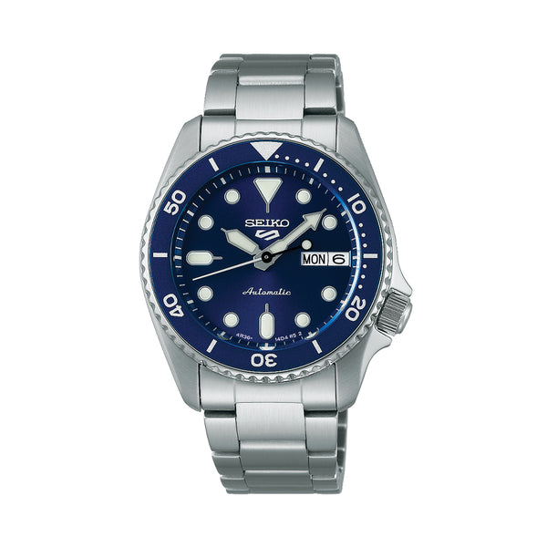 SRPL77 5 Sports SKX 38mm - Blue on Bracelet - Teddy Baldassarre