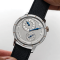 Le Régulateur Louis Erard x Vianney Halter II Worldwide Limtied Edition 43mm - Silver on Leather Strap