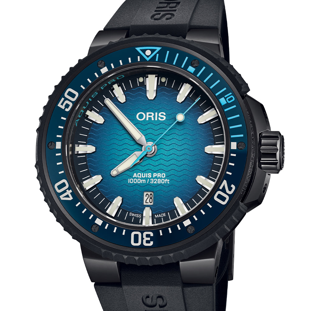 Aquis Pro 1000m Multi-Piece Titanium 49.5mm - Black on Rubber