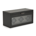 Axis Triple Watch Winder With Storage - Power Coat
