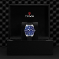 Black Bay 54 37mm - Blue on Rubber Strap