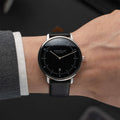 Naos Quartz 38mm - Black on Leather Strap