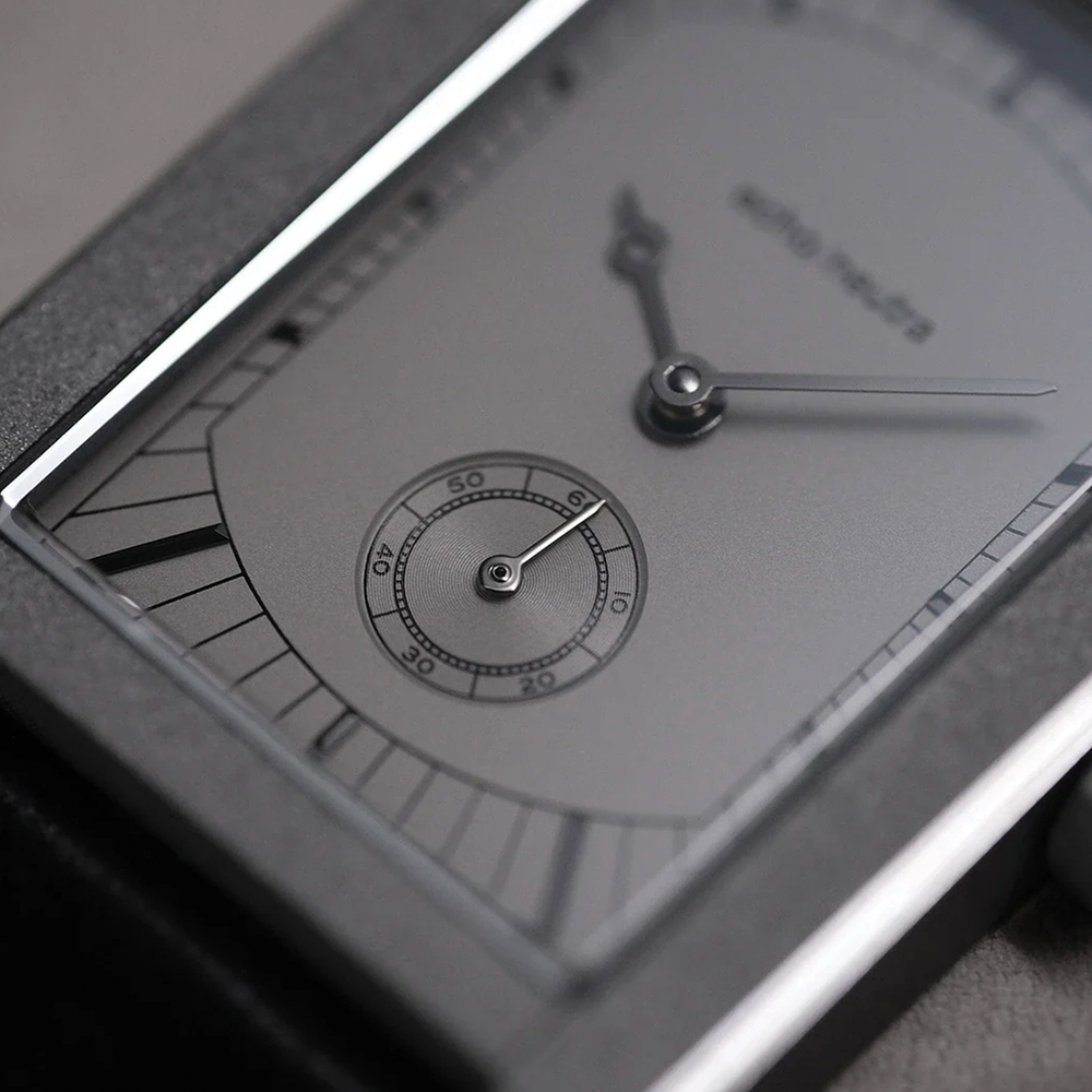 Rivanera Small Seconds 40mm - Grey on Rubber Strap w/ Additional Strap