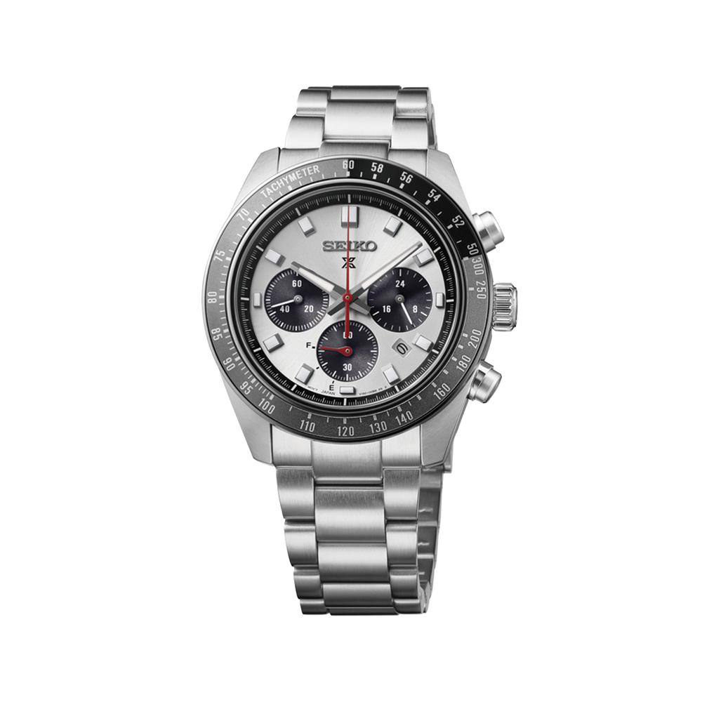 HBJ001 Prospex Speedtimer Solar Chronograph 41.4mm - Silver on Bracelet