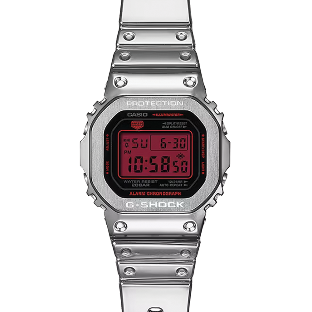 GM5600YRA-8 Digital Quartz 43.2mm - Black on Resin Band