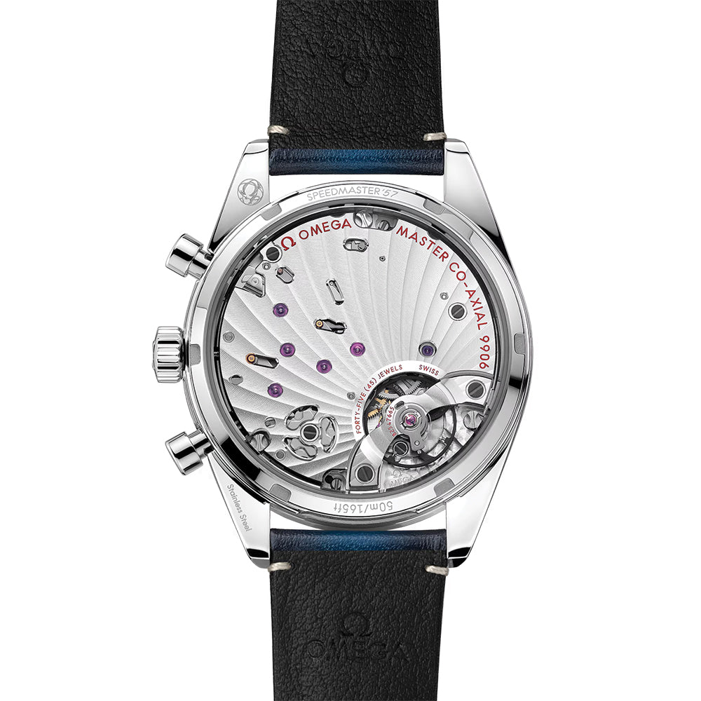 Speedmaster '57 40.5mm - Blue on Leather Strap