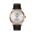 Classic Dream Rose Gold PVD 40mm - Silver on Leather Strap