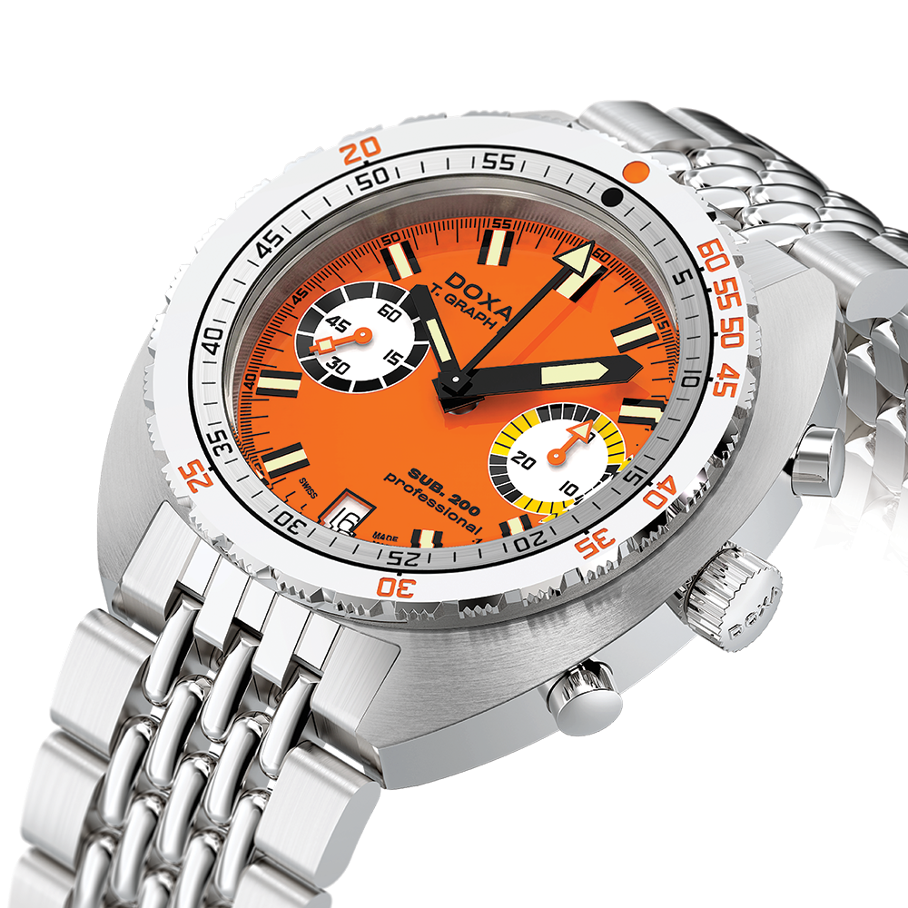 SUB 200 T.Graph II Professional 42mm - Orange on Bracelet