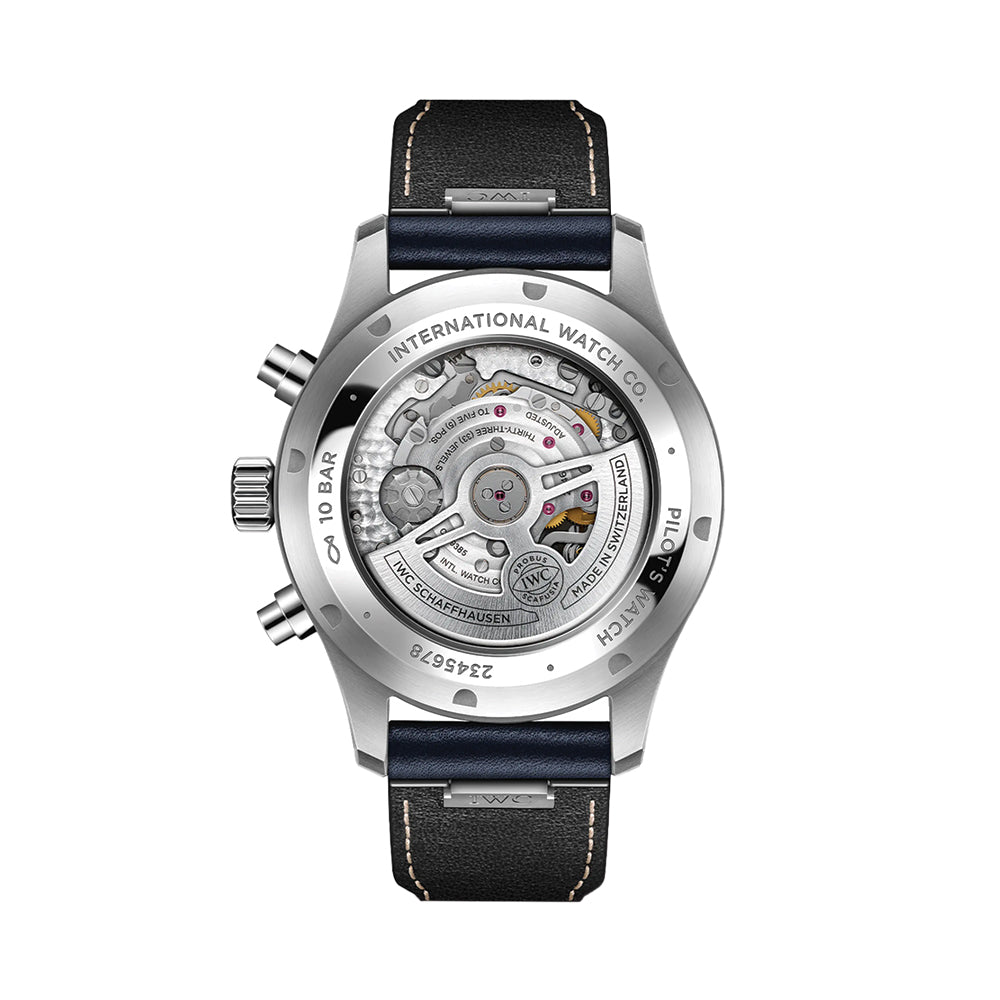 Pilot's Watch Chronograph 43mm - Blue on Leather Strap