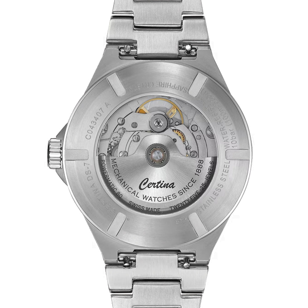 DS-7 Powermatic 80 39mm - Light Blue on Bracelet