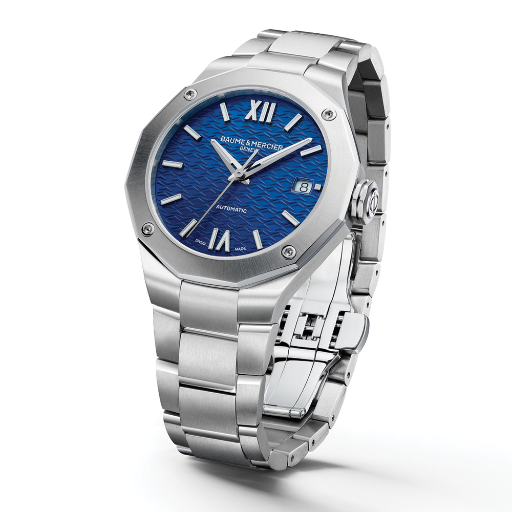 Riviera 10679 Automatic Date 36mm - Blue on Bracelet