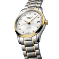Master 2N Yellow Gold Tow-Tone 34mm - White, Mother-of-Pearl, Diamond-Set on Bracelet