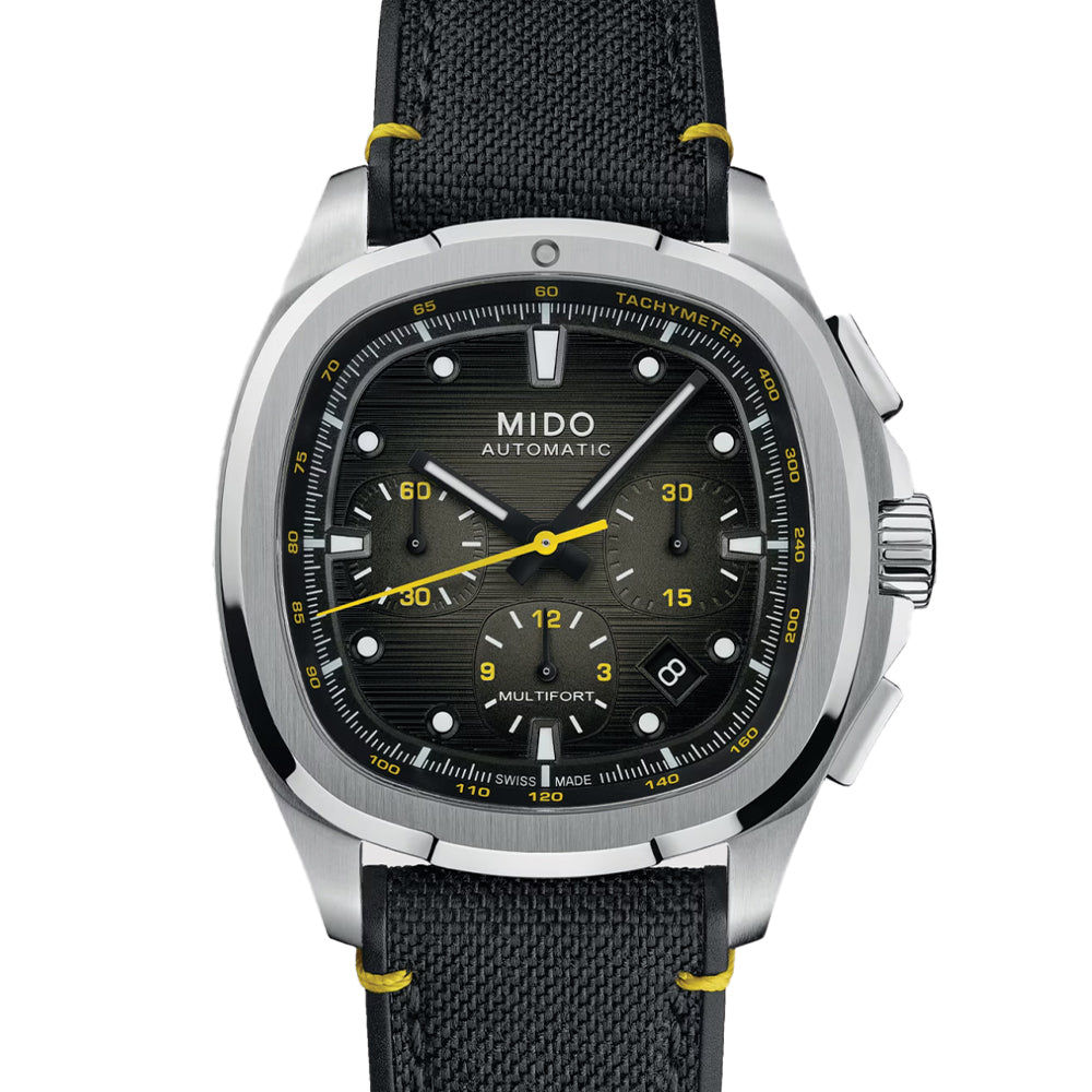Multifort TV Chronograph Special Edition 42mm - Grey on Bracelet w/ Extra Fabric Strap