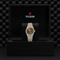 TUDOR Royal Yellow Gold Two-Tone 30mm - Brown, Diamond-Set on Bracelet