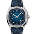 Multifort TV Chronograph Special Edition 42mm - Blue on Bracelet w/ Extra Fabric Strap