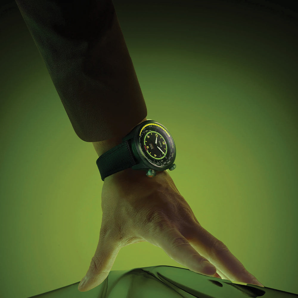 Bamford Limited Edition ProPilot Altimeter ‘Mission Control’ 47mm - Black on Fabric Strap