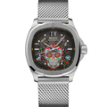 Día de los Muertos TV Big Date 40mm - Grey on Bracelet w/ Two Additional Straps