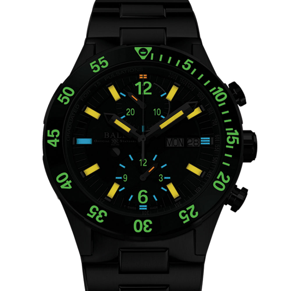Roadmaster Rescue Chronograph 42mm - Green on Bracelet