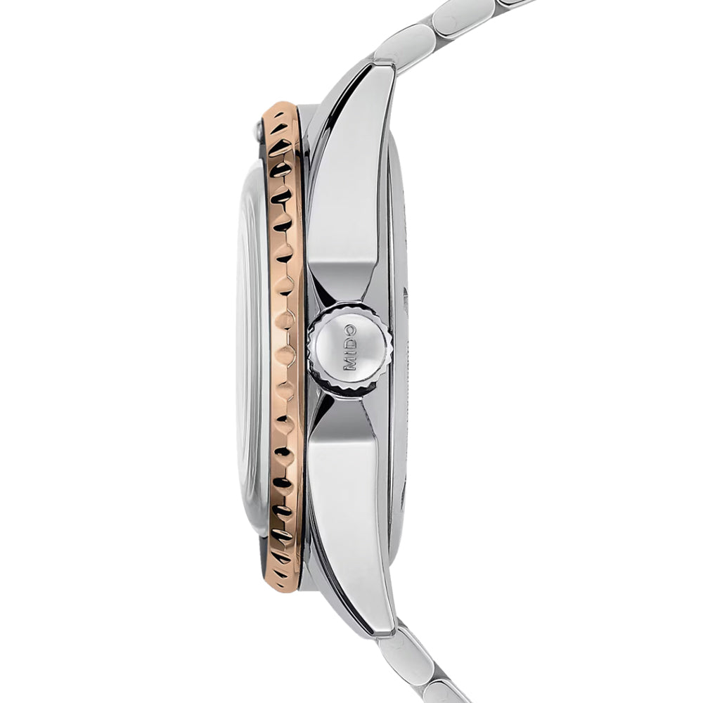 Ocean Star Tribute Black/Rose Gold-Tone Bezel 40.5mm - Black on Bracelet