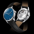 Berlin Automatic 38mm blue dial on black leather strap