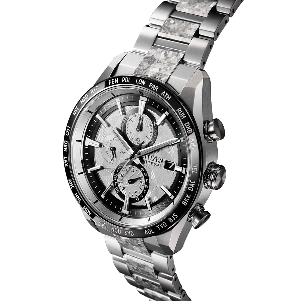 ATTESA Platinum Shine Atomic Timekeeping Super Titanium™ Limited Edition 42mm - Silver on Bracelet