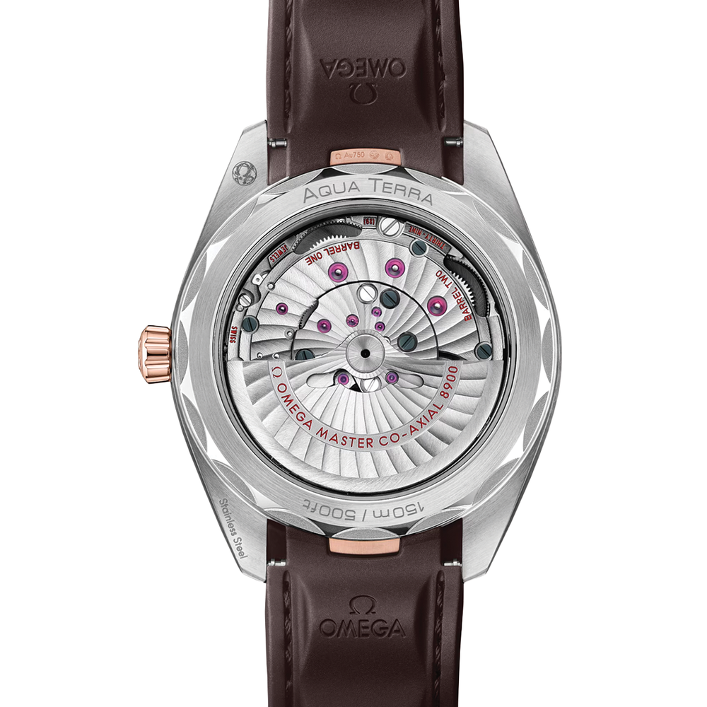 Seamaster Aqua Terra 41mm - Brown on Rubber Strap