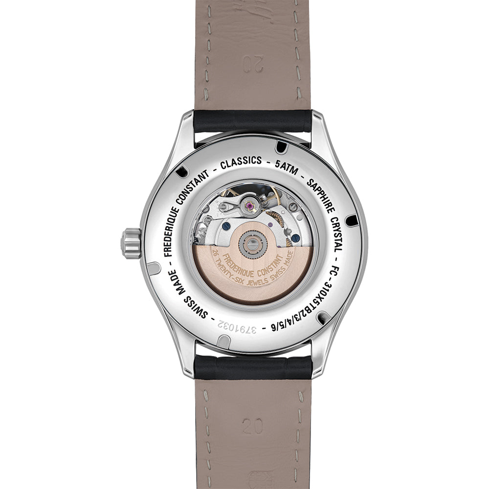Classics Heart Beat Automatic 40mm - Silver on Leather Strap