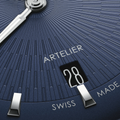Artelier Date 38mm - Blue on Leather Strap