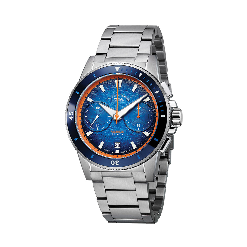 Sportivo Active Chronograph 42.5mm - Blue on Bracelet