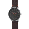 Hamburg Quartz 42mm - Graphite on Leather Strap