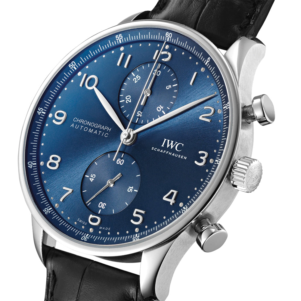 Portugieser Chronograph 41mm - Blue on Leather Strap