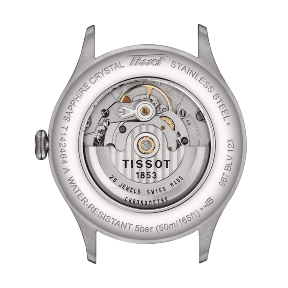 Heritage 1938 COSC 39mm - Silver on Leather Strap and Stainless Steel Bracelet