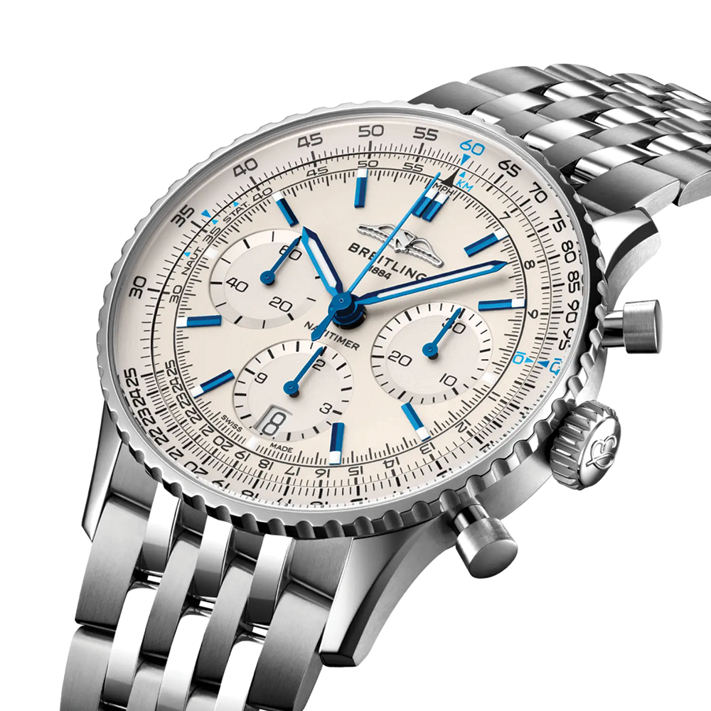 Navitimer B01 Chronograph 41mm - Silver on Bracelet