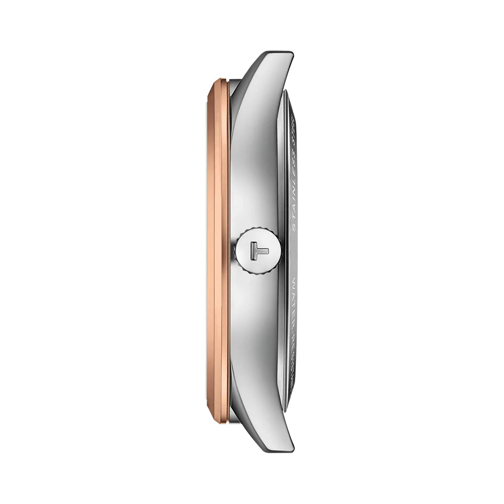 Classic Dream Two-Tone Rose Gold PVD 40mm - Silver on Bracelet