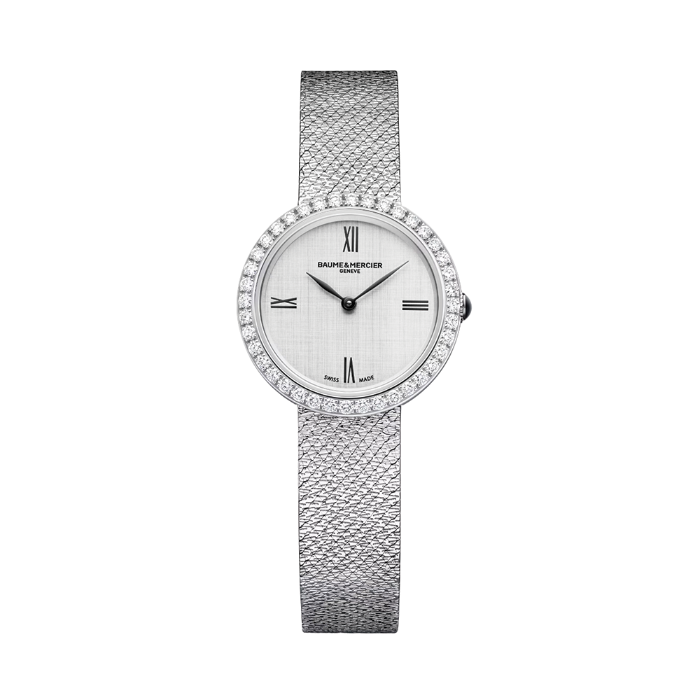 Baume & Mercier Joia 10850 28mm silver dial with diamonds set on a bracelet
