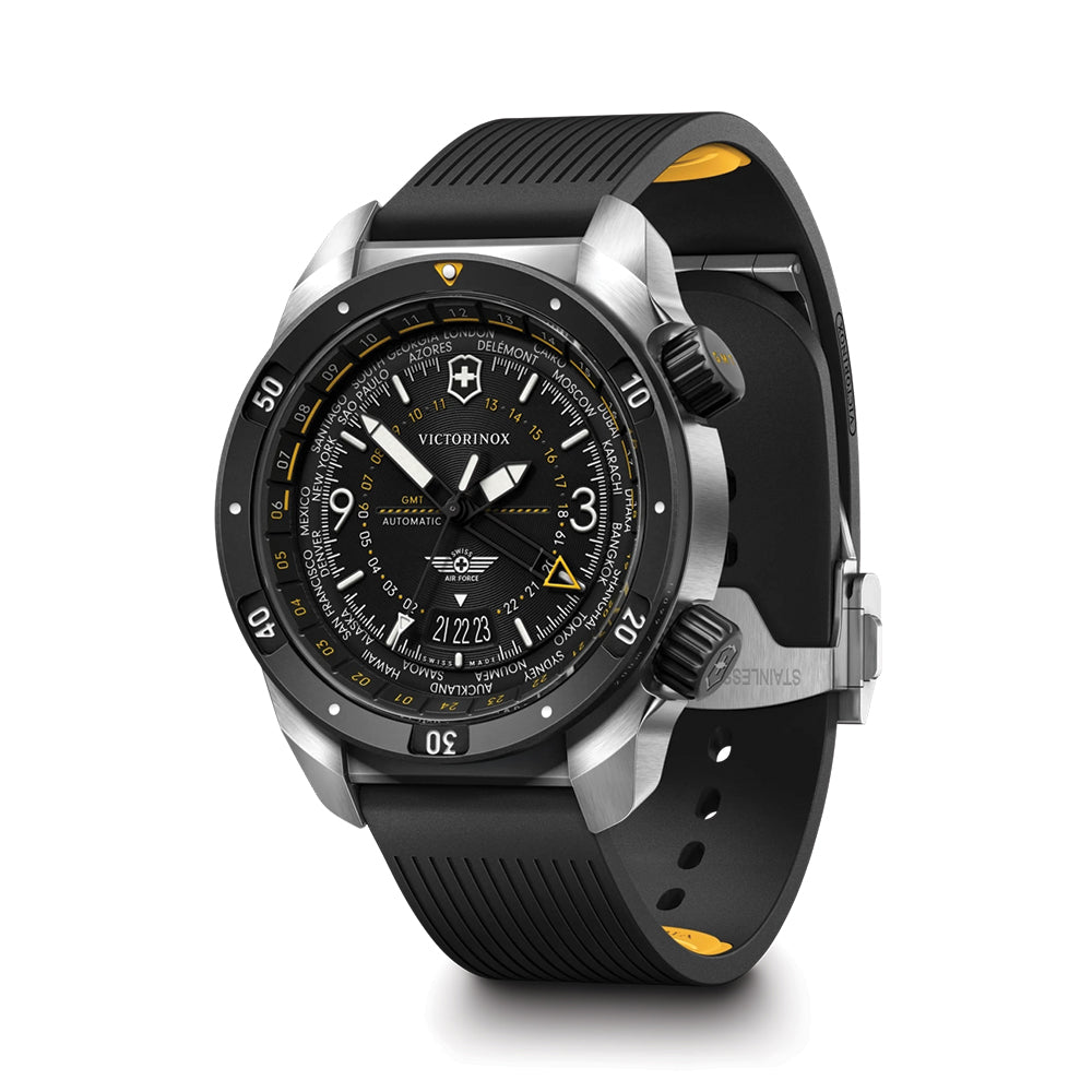 Air Pro 43mm - Black on Rubber Strap