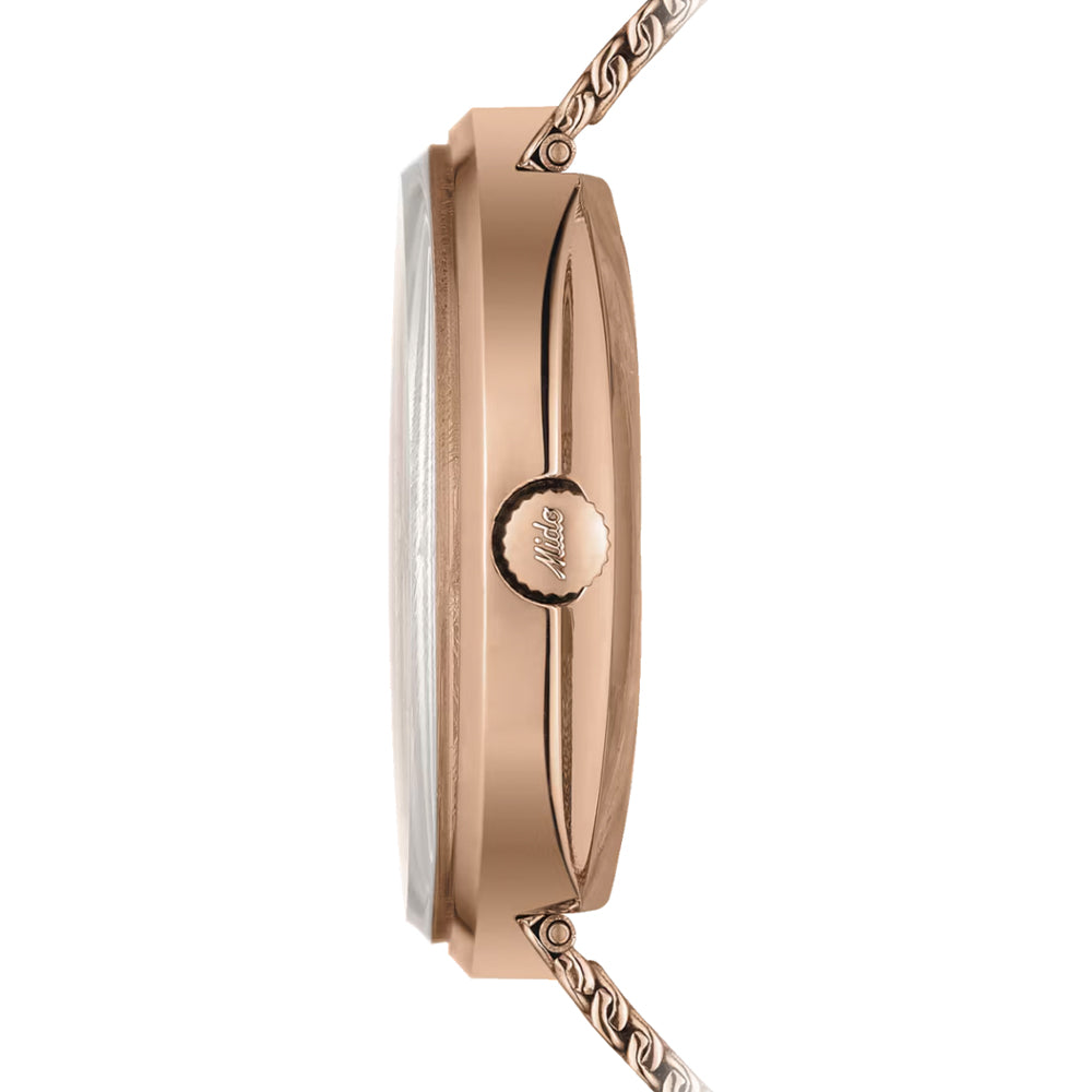 Commander Shade Rose Gold PVD 37mm - Silver on Bracelet