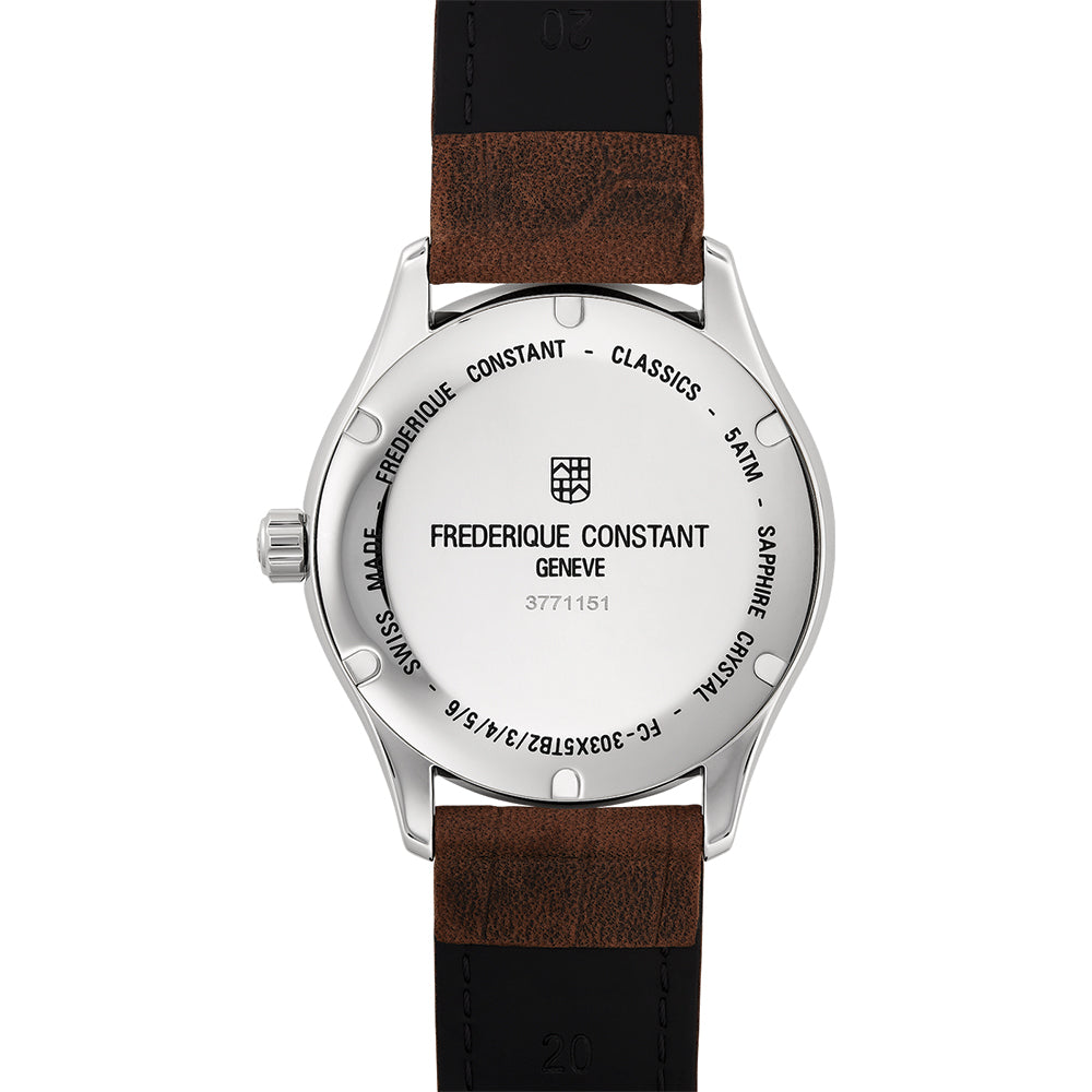 Classics Index Automatic 40mm - White on Leather Strap