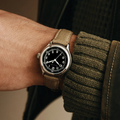 A-11 Jimmy 37mm - Black on Fabric Strap